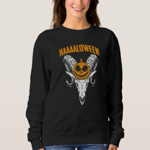 Baphomet Lazy Halloween Costume Scary Gothic Sweatshirt