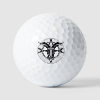 Baphomet Monochrome Golf Balls