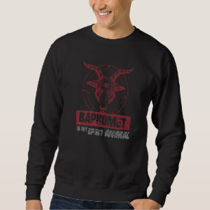Baphomet My Spirit Animal Esoteric Satanic Goat Oc Sweatshirt