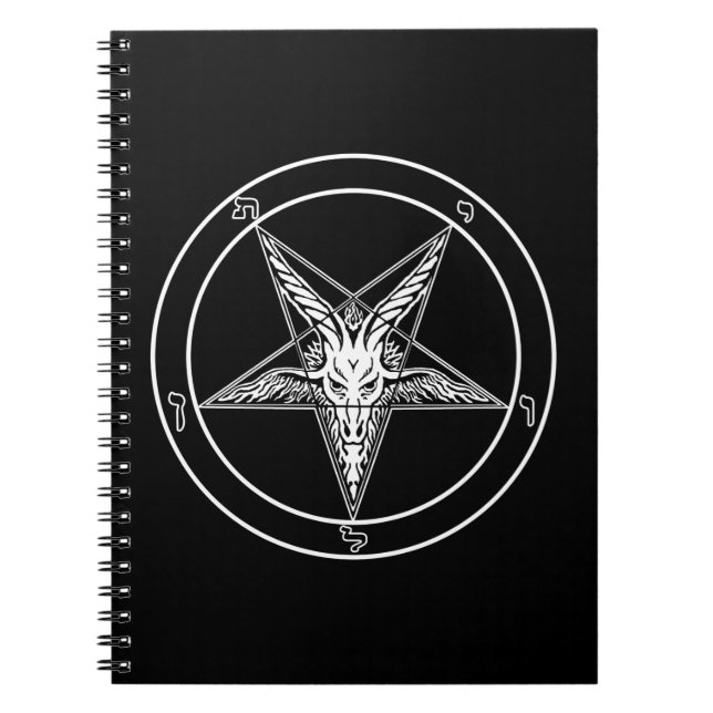 Baphomet Old Style Spiral Notebook (Front)