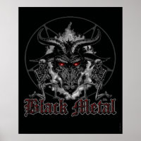 Baphomet Pentagram Black Metal