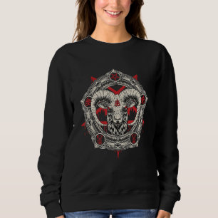 Baphomet Pentagram Satanic Devil Goat Witchcraft O Sweatshirt