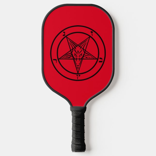 Baphomet Pentagram Satanic Pickleball Paddle (Front)