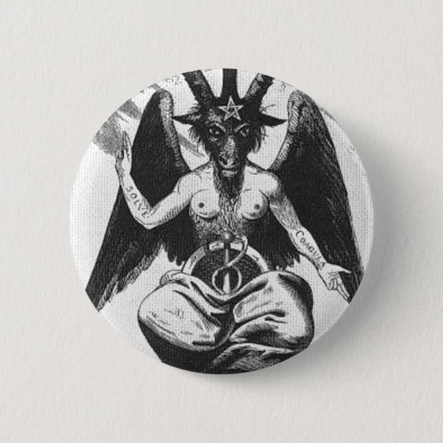 Baphomet Round Button (Front)