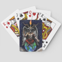 Baphomet Sabbatical Goat Black Night Earth