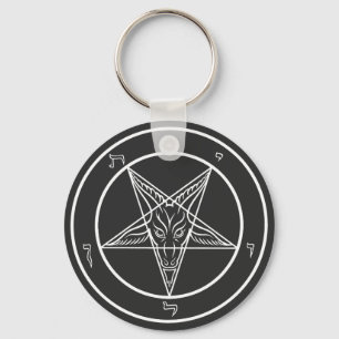 Baphomet Sigil CoS Key Ring