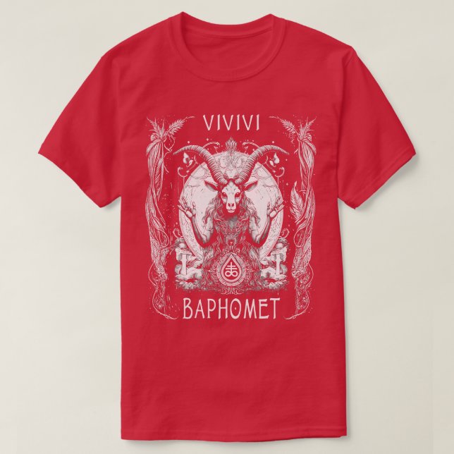 Baphomet Tarot d T-Shirt (Design Front)