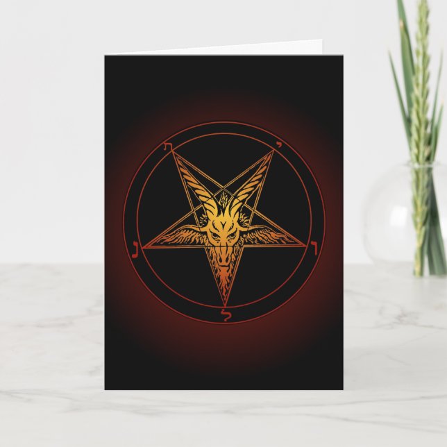 Baphomet Winter Solstice Card (Front)