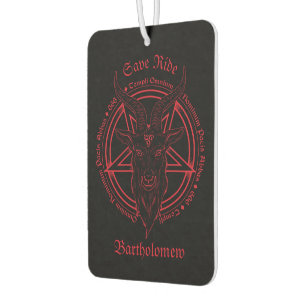 Baphomet With Magic Seal Persoalized Car Air Freshener