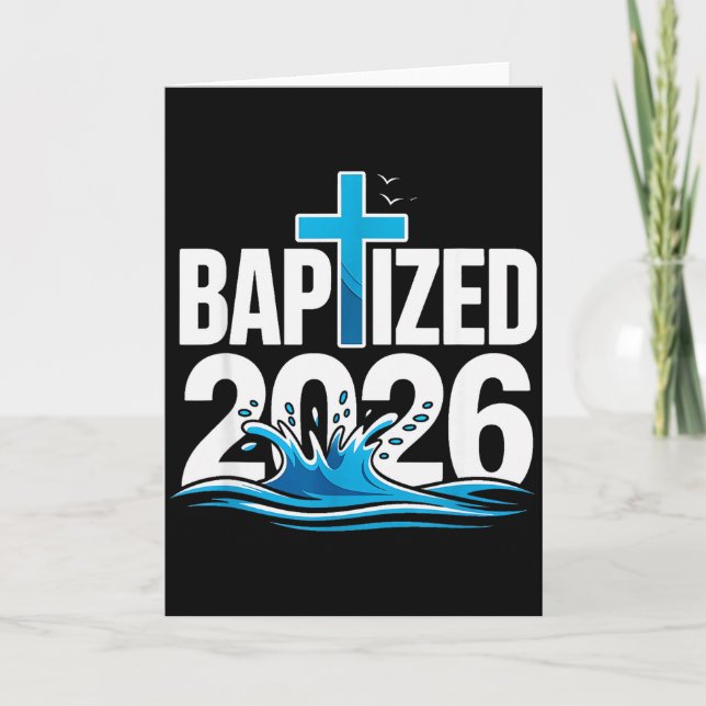 Baptised 2026  card (Front)