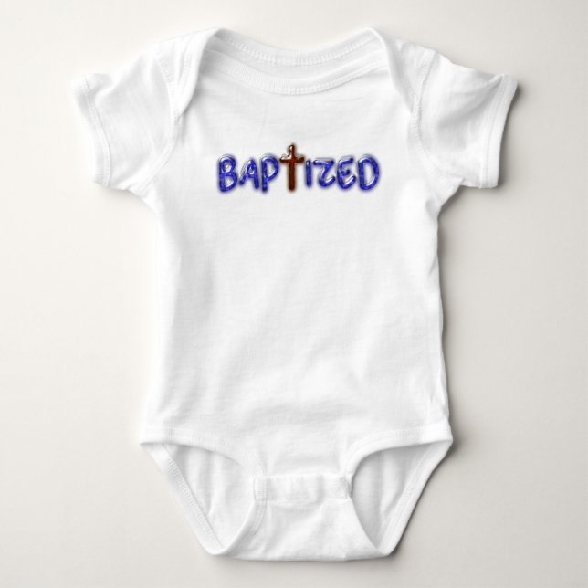 Baptised Baby Bodysuit - Baptism -Special Occasion (Front)
