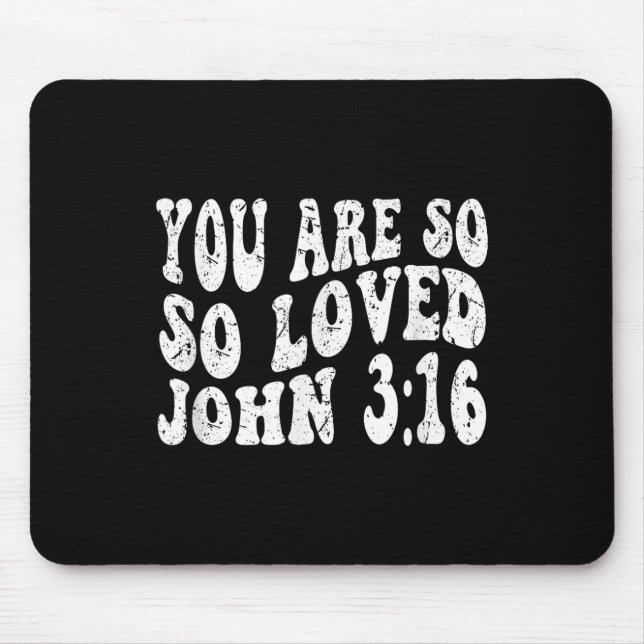 Baptised In Christ 2025 Catholic Baptism Jesus God Mouse Pad (Front)