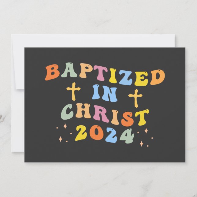 Baptised in Christ Invitation (Front)