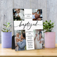 Baptised Photo Collage Baptism Keepsake