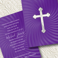 Baptism 1st Communion Confirmation Purple Pearl