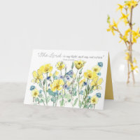 Baptism Anniversary Psalms Scripture Wildflowers