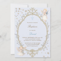 Baptism baby boy Invitation