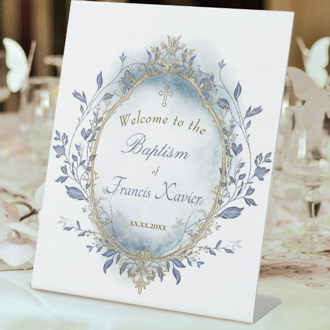 Baptism baby boy welcome Sign (Creator Uploaded)