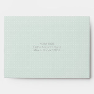 Baptism Blue Opal Delicate Floral Lace Envelopes