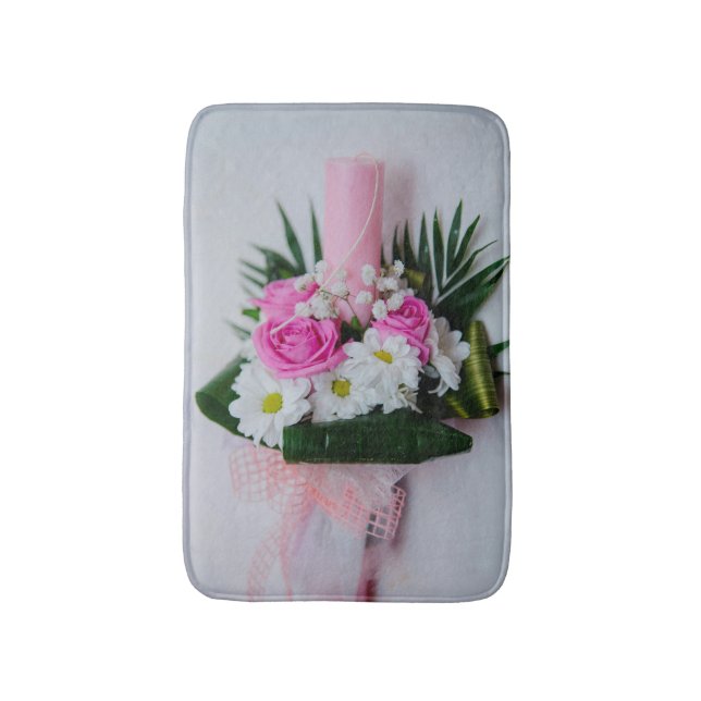 Baptism candle bath mat (Front Vertical)