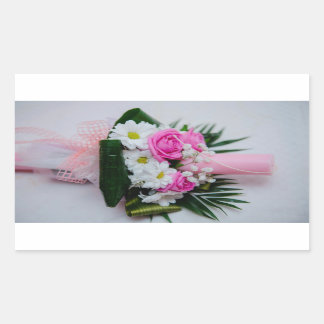 Baptism candle rectangular sticker
