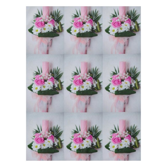 Baptism candle tablecloth (Front)