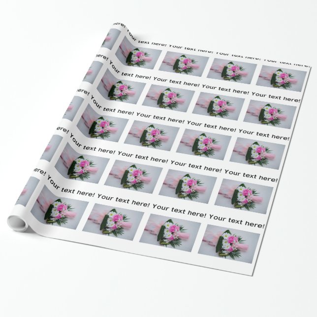 Baptism candle wrapping paper (Unrolled)