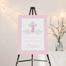 Baptism Christening First Communion Welcome Sign