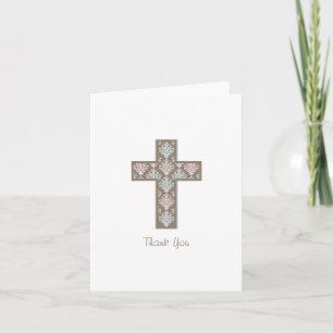 Baptism/Christening Thank You Card Twins