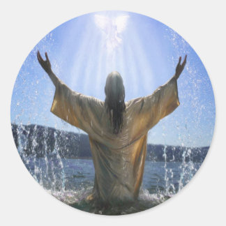 Baptism Classic Round Sticker