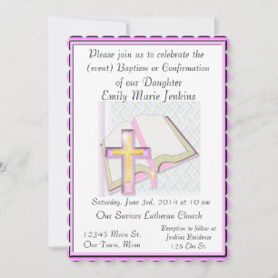 Baptism, Confirmation Celebration Invitation