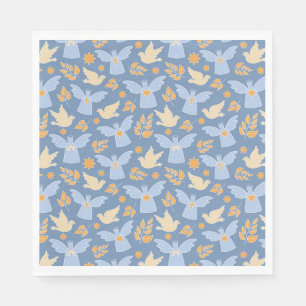 Baptism Dove and Angel paper Napkin