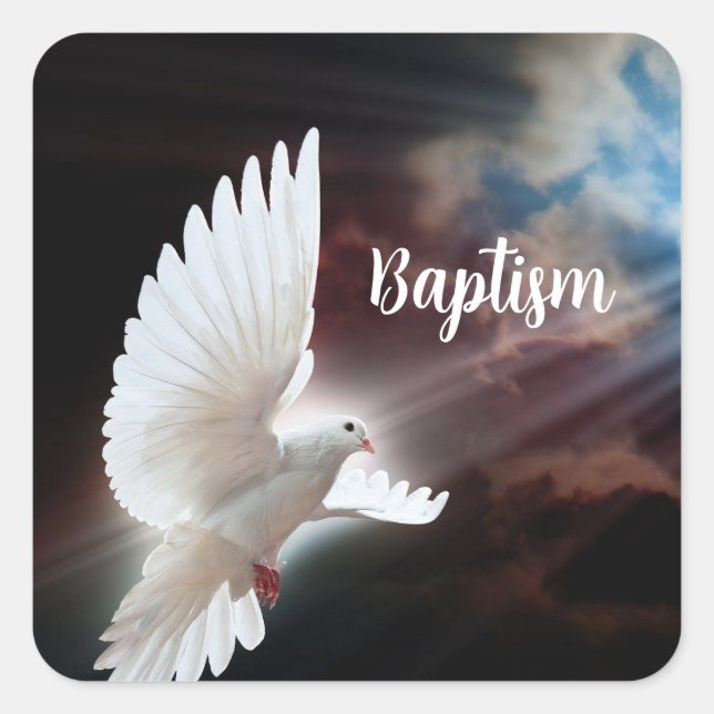 Baptism Dove Sticker (Front)