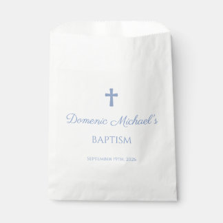 Baptism Favour Bag with Cross