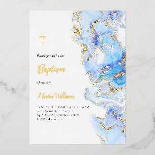 Baptism fluid marble design
