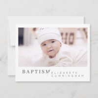 Baptism For Her Modern Minimalist Custom Photo