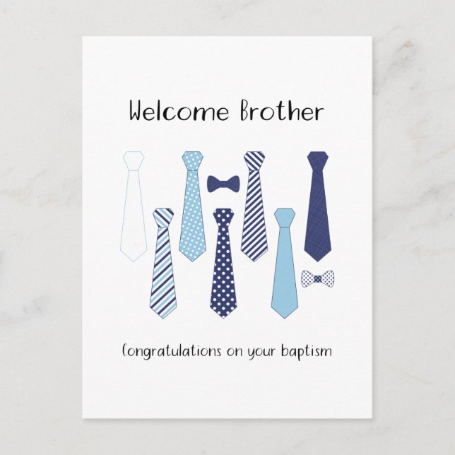 Baptism gift for JW brother Postcard (Front)