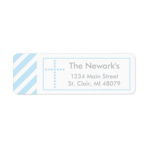 Baptism, Holy Communion   Blue Cross Address Label