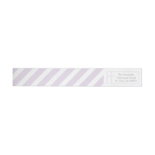 Baptism, Holy Communion Purple Cross Address Label