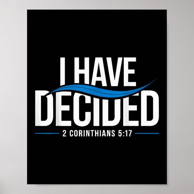 Baptism I Have Decided Baptised _1  Poster (Front)