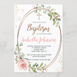Baptism Invitation for a Girl
