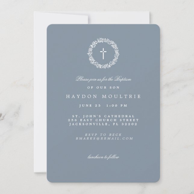 Baptism Invitation French (Front)
