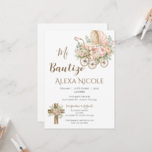 Baptism Invitation in Spanish Boho