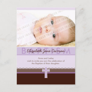 BAPTISM INVITATION :: pure 1 Postcard