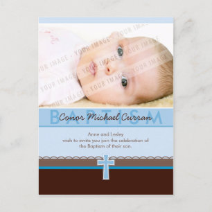 BAPTISM INVITATION :: pure 5 Postcard