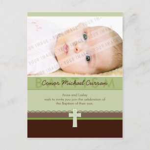 BAPTISM INVITATION :: pure 6 Postcard
