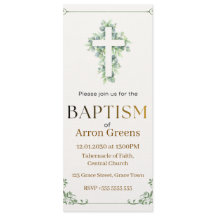 Baptism Invitation | Simple and Elegant Christian 