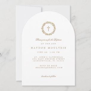 Baptism Invitation White