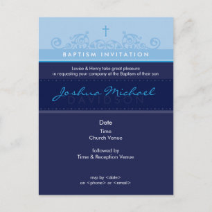 BAPTISM INVITE :: elegant 6