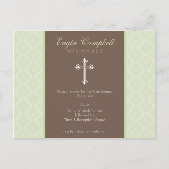 BAPTISM INVITE :: oh so beautiful 3 (Front)